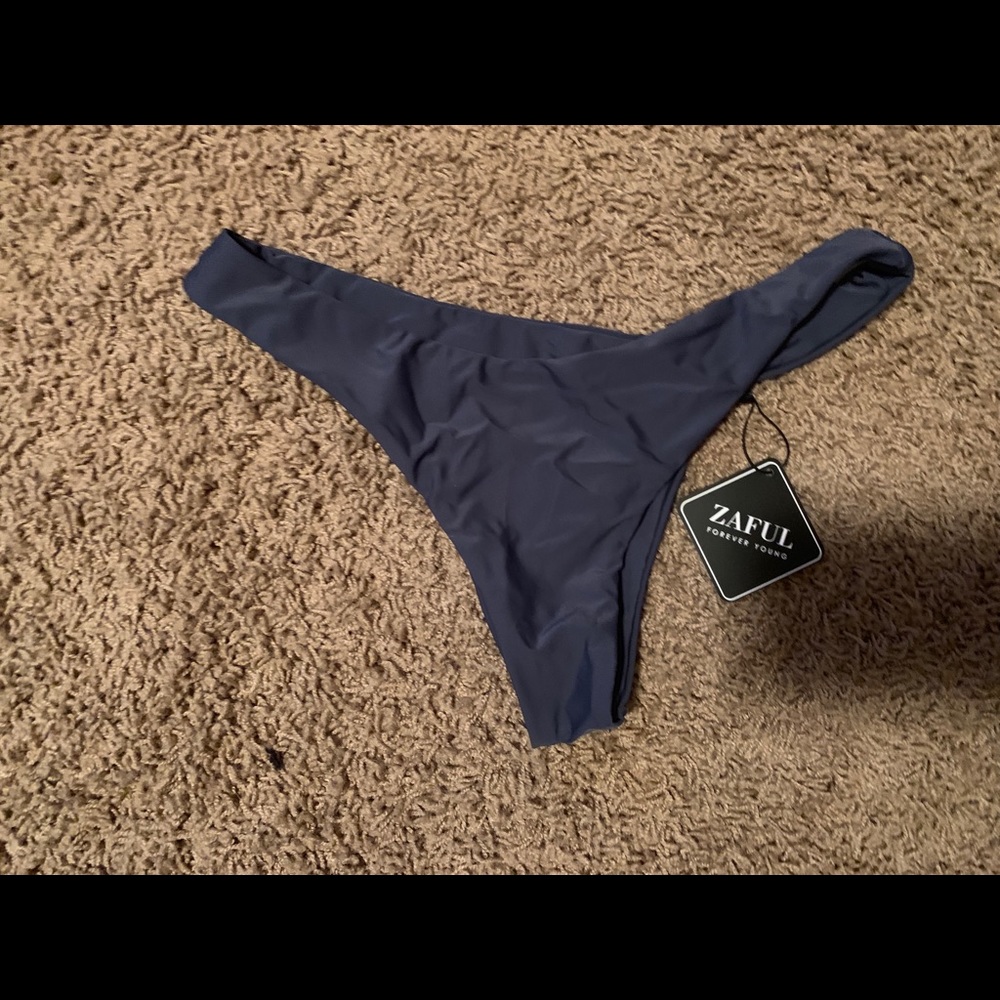 Zaful steel blue bikini bottoms